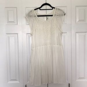 American Eagle Cream Loose Fitting Dress